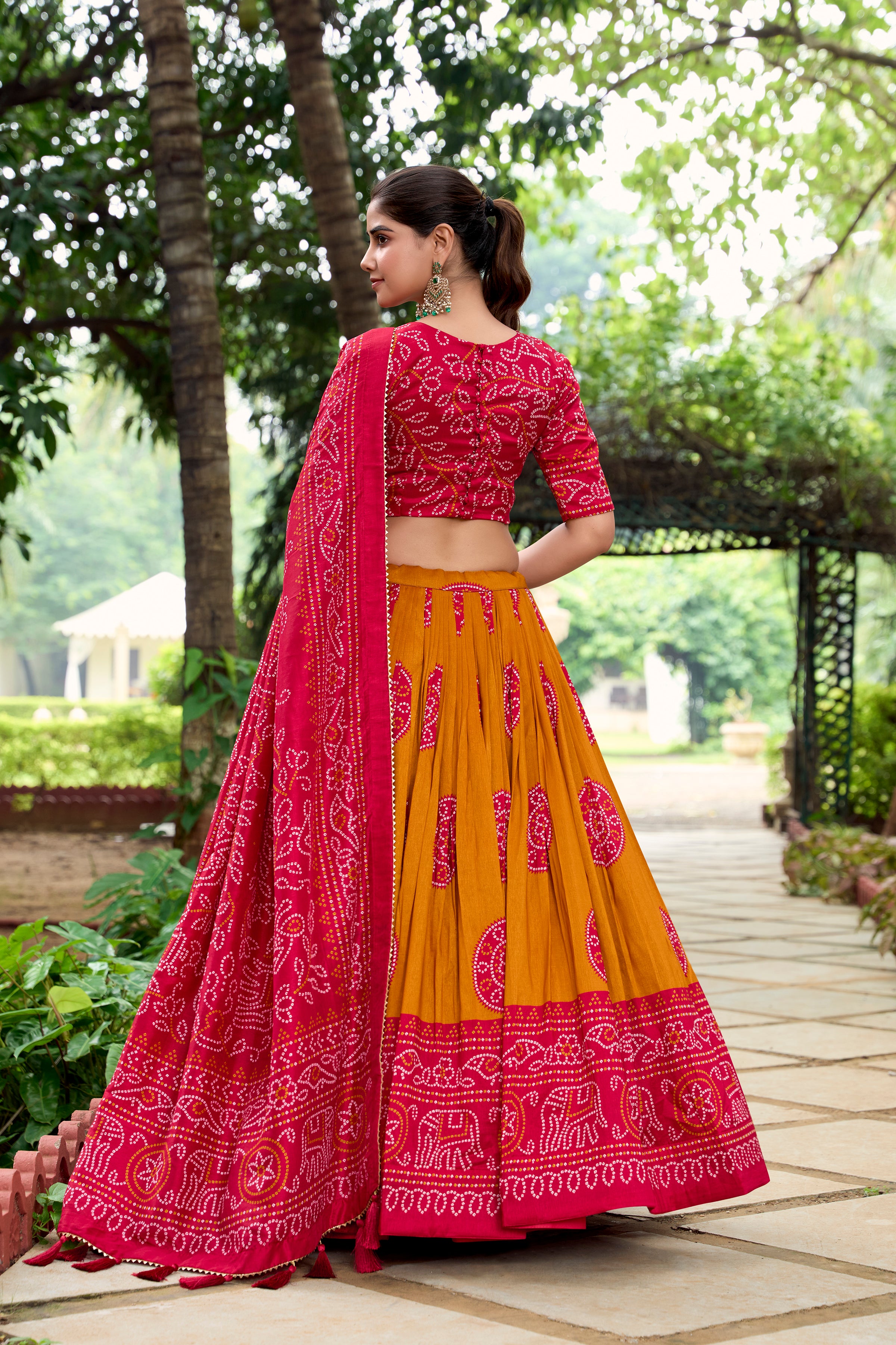 Women's Tussar Silk Lehenga Choli With Dupatta