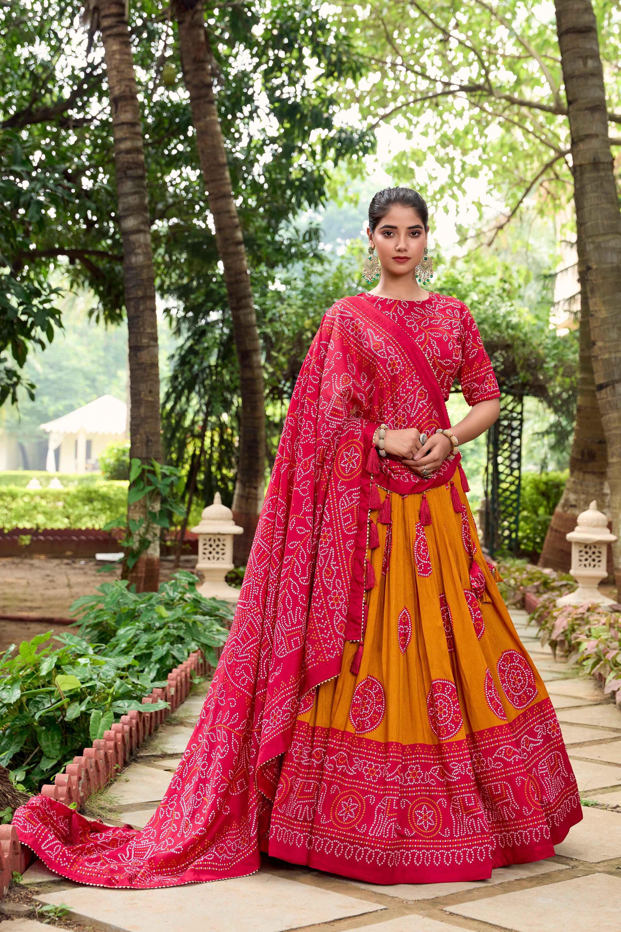Women's Tussar Silk Lehenga Choli With Dupatta