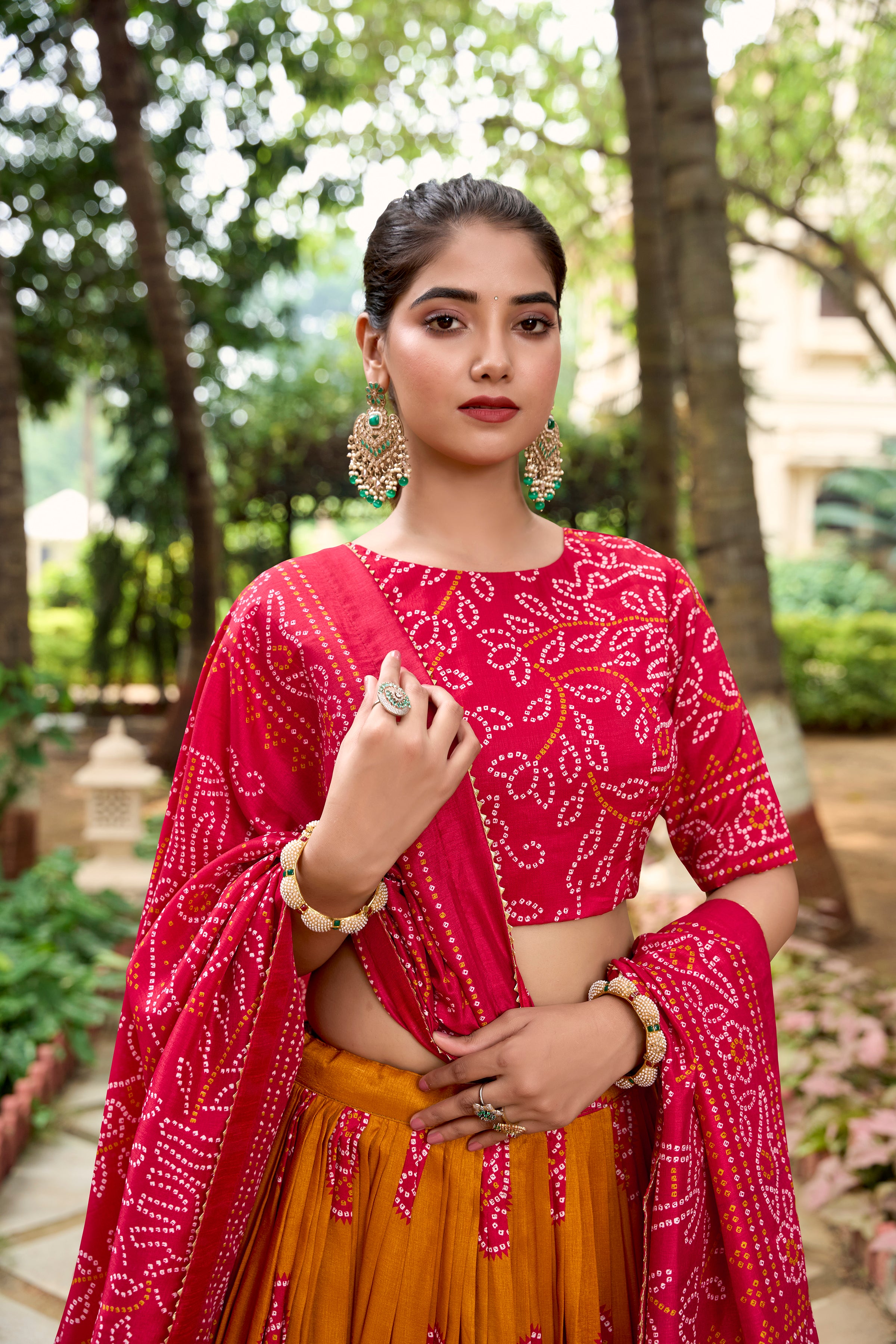 Women's Tussar Silk Lehenga Choli With Dupatta