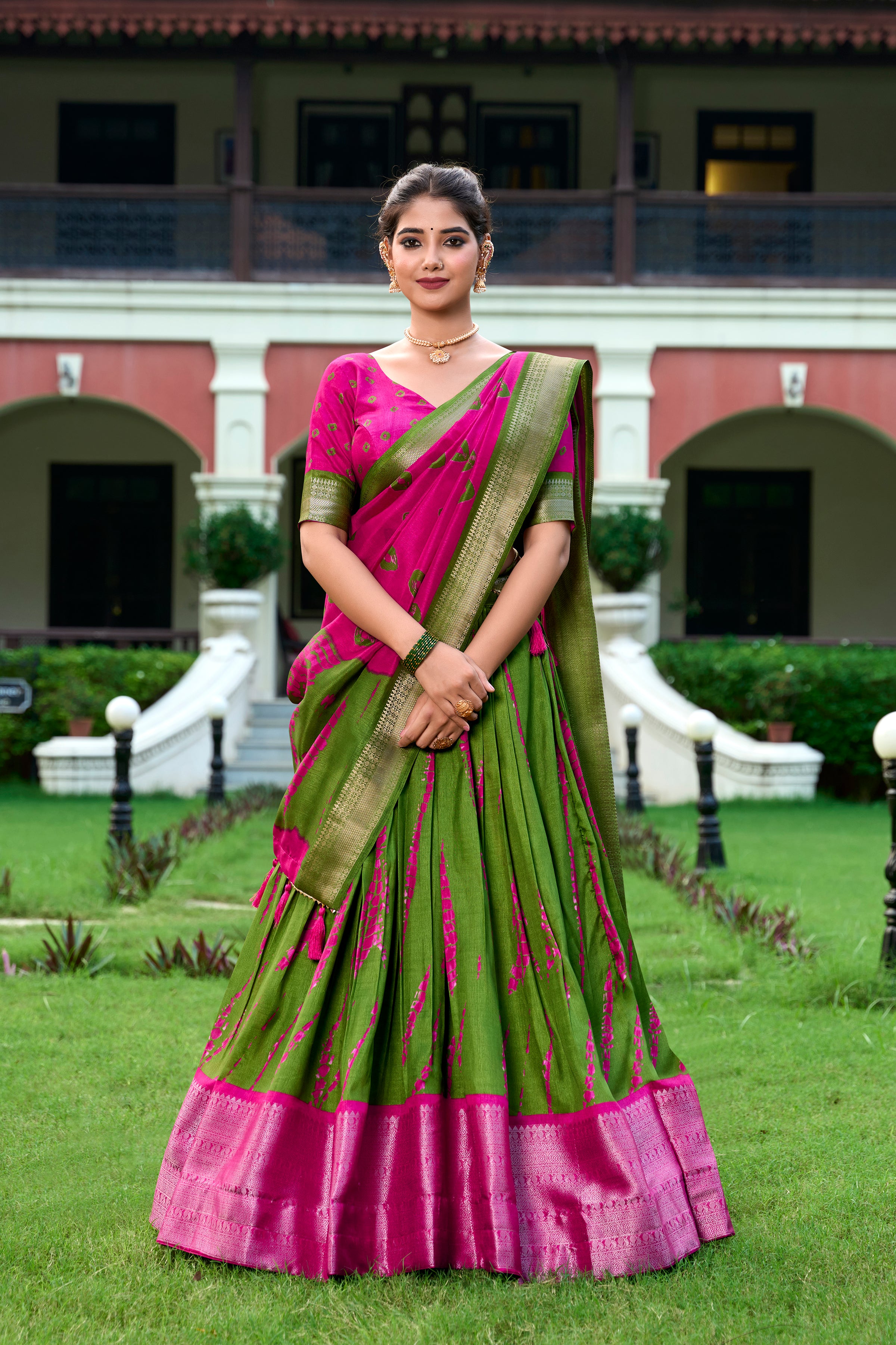 Women's Dola Silk Lehenga Choli With Dupatta
