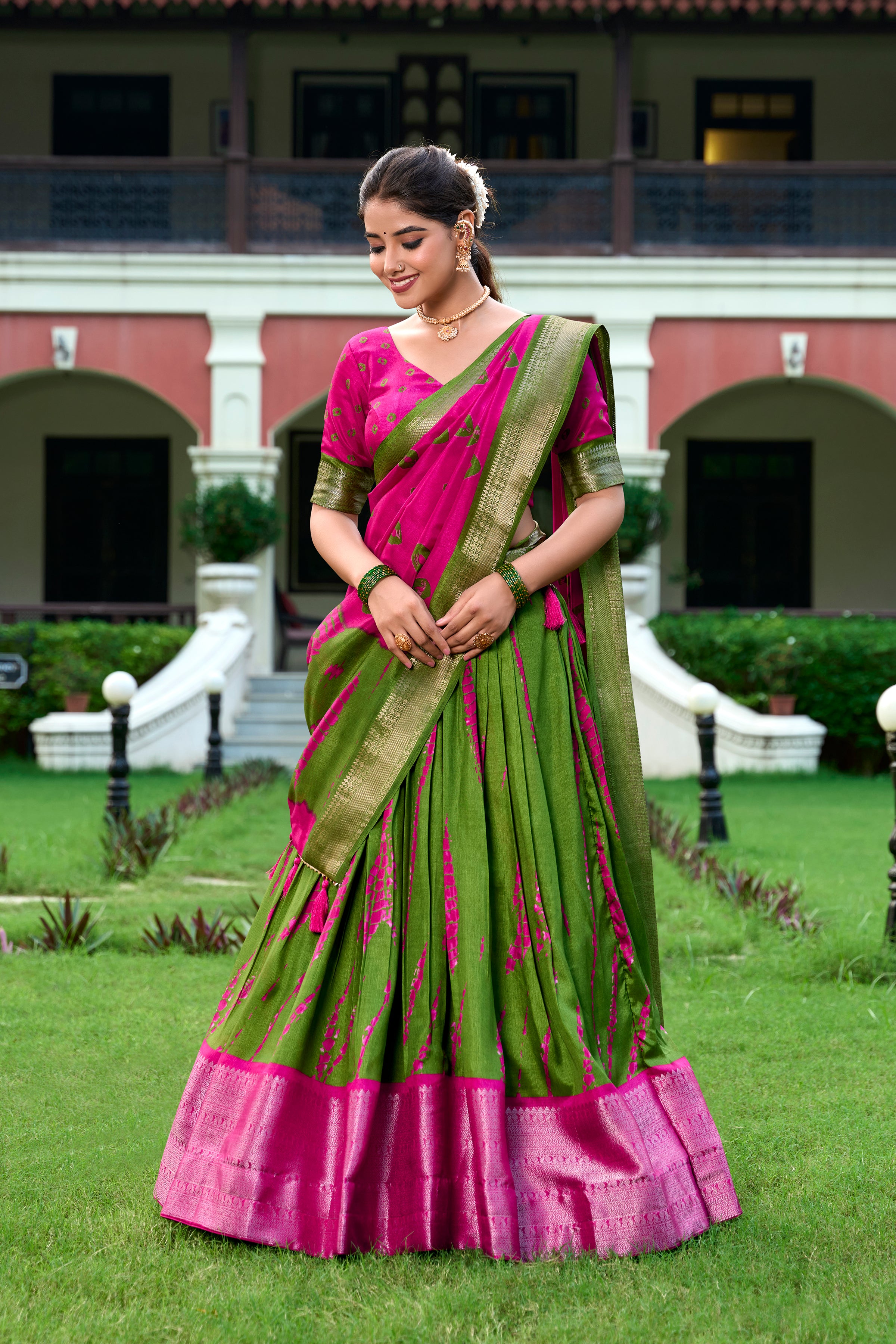 Women's Dola Silk Lehenga Choli With Dupatta