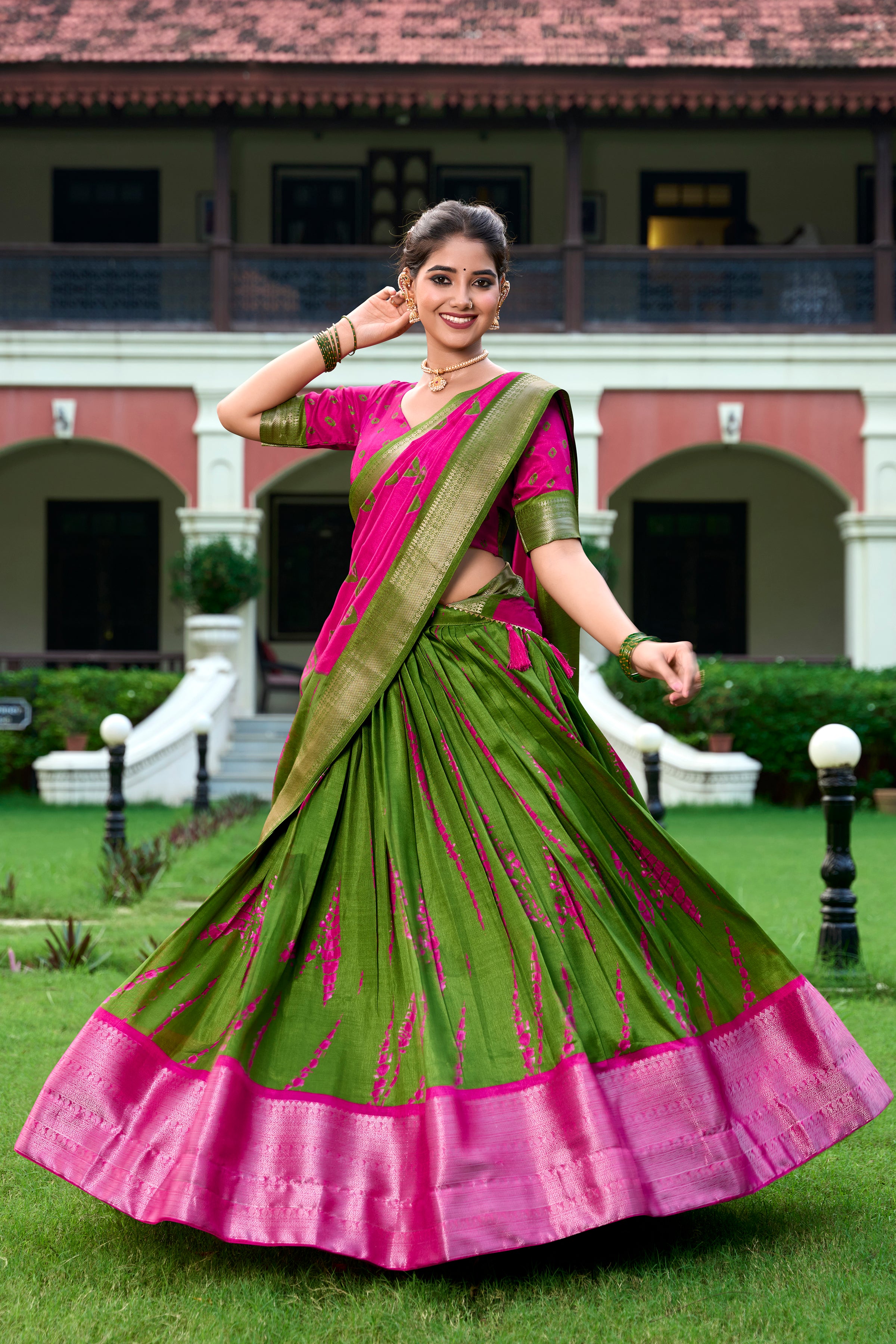 Women's Dola Silk Lehenga Choli With Dupatta