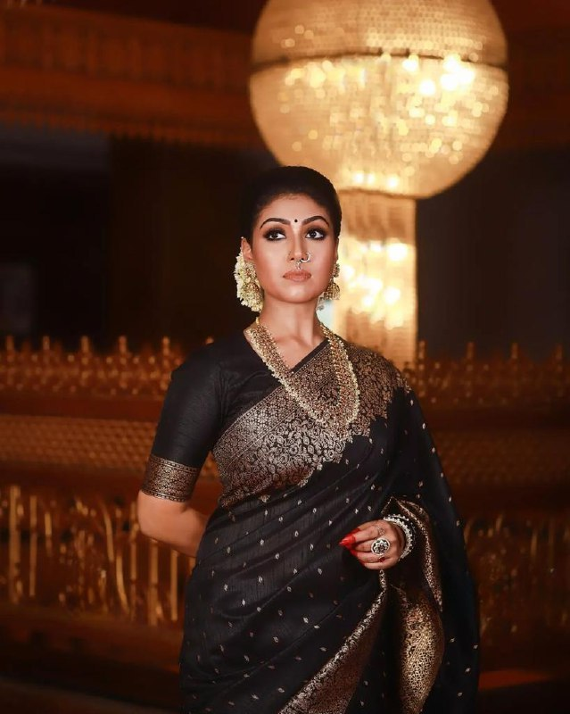Black Jacquard Work Saree