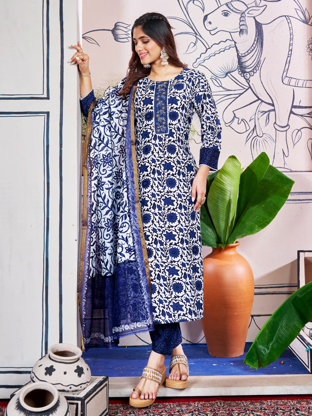 Multi Trendy Elementary Designer Readymade Salwar Suit