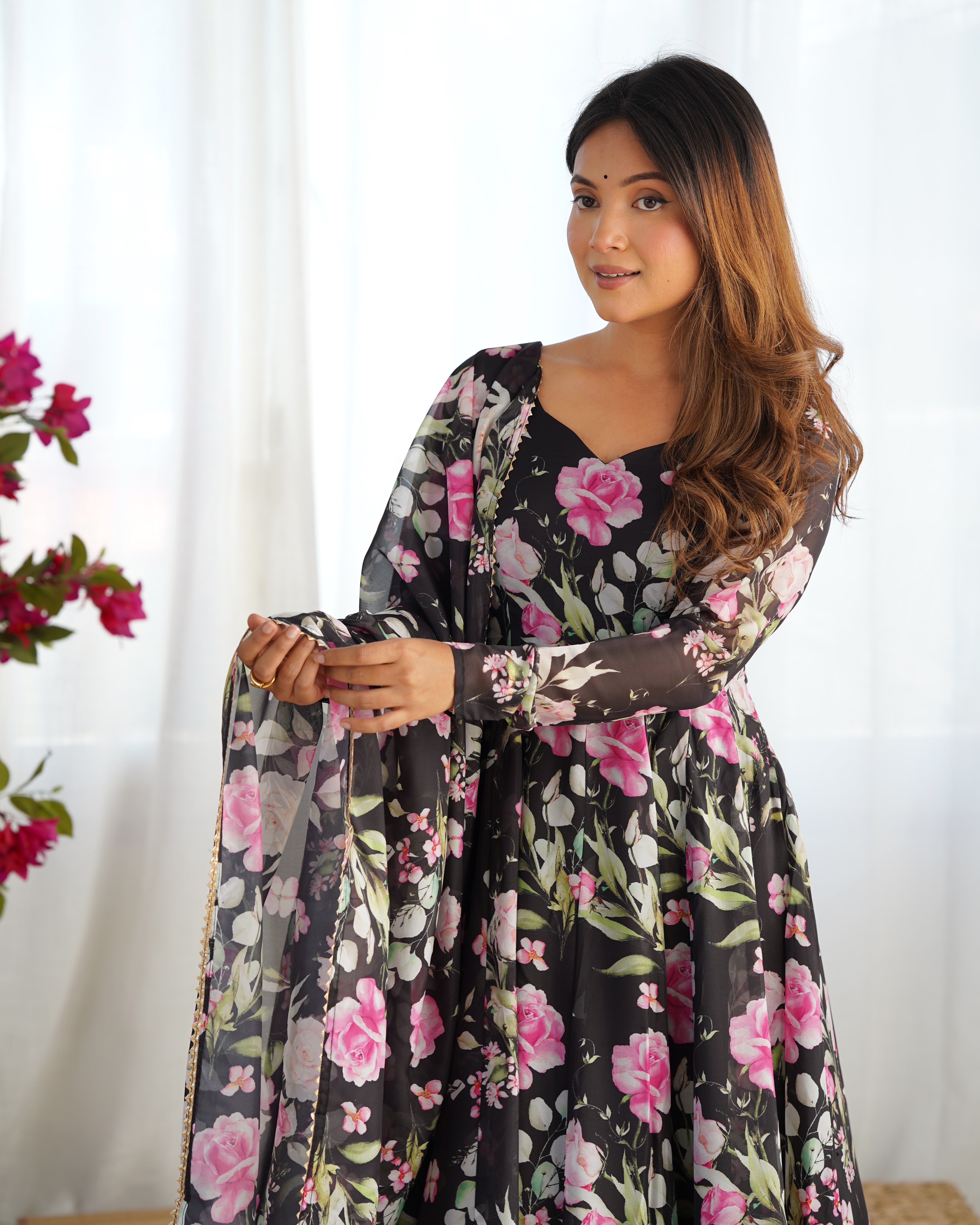 Black Classy Designer Heavy Anarkali Kurta Sets