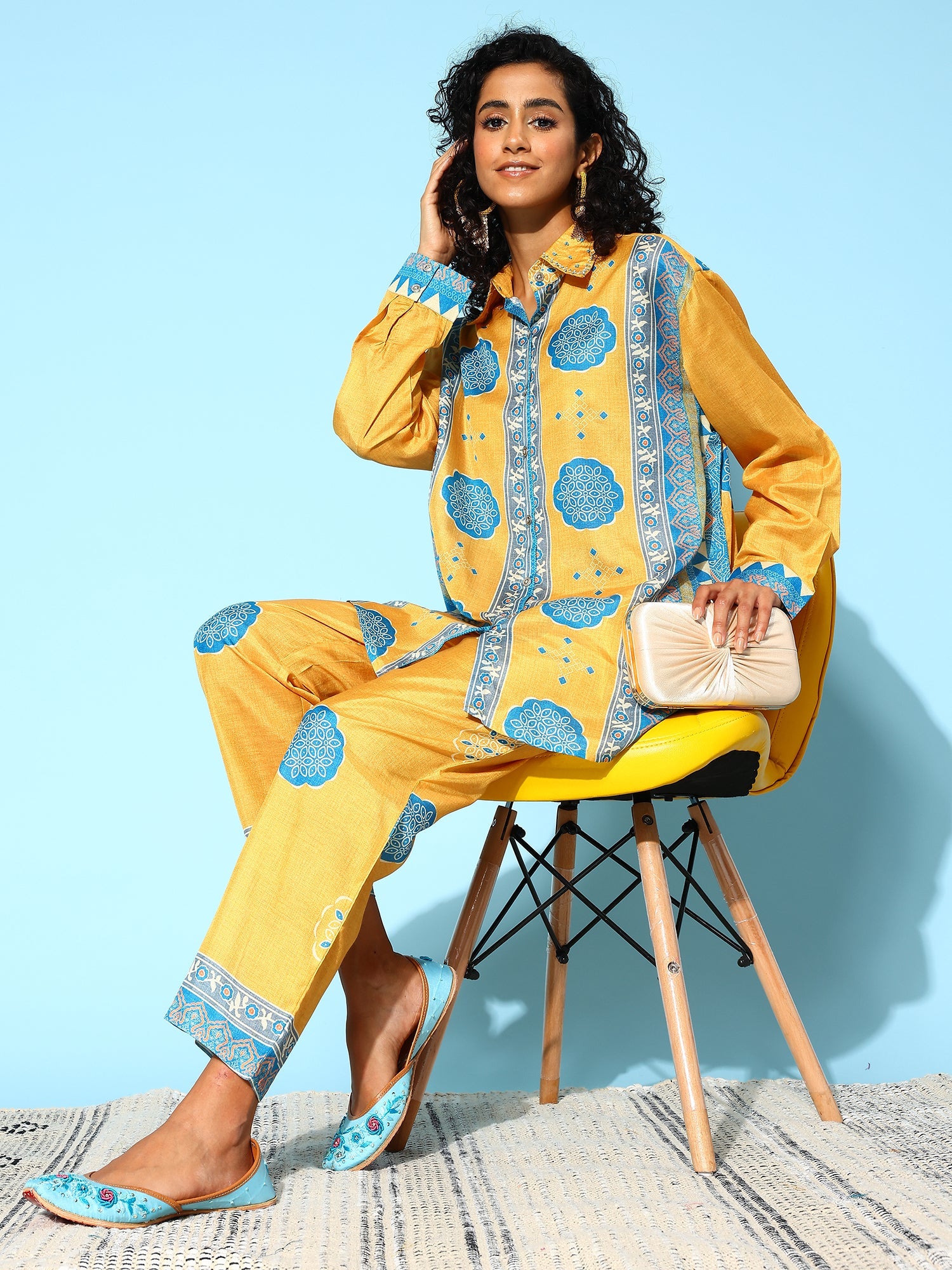 Women Geometric Printed Co-Ords Set