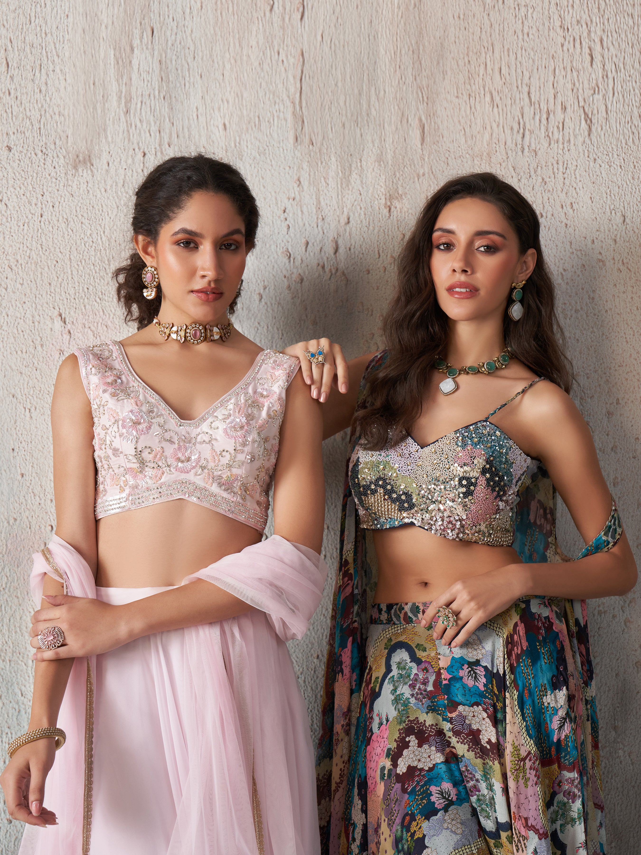 Light Pink Hand Wrok Lehenga