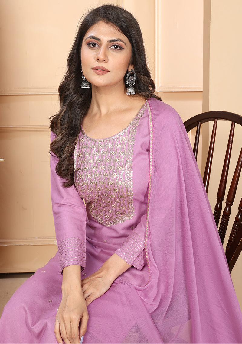 Baby PinkEmbroideredKurta