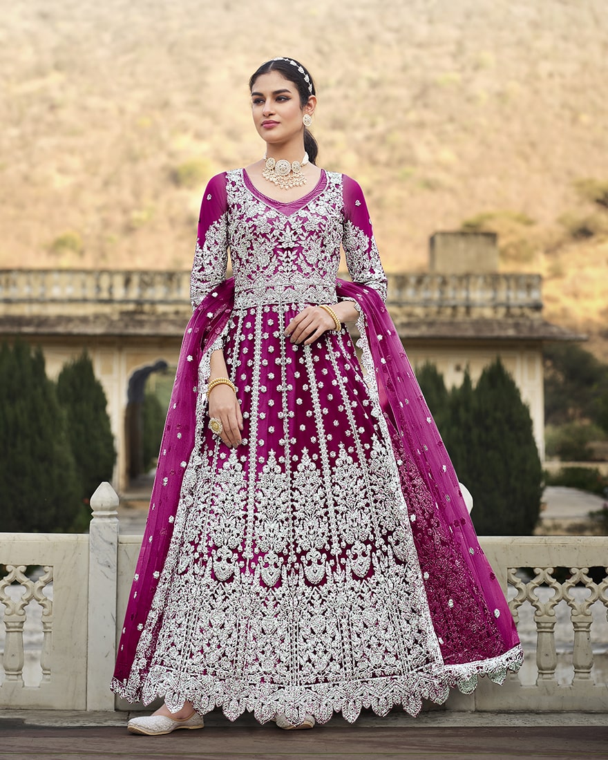 Rani_PinkNetEmbroideredKurta