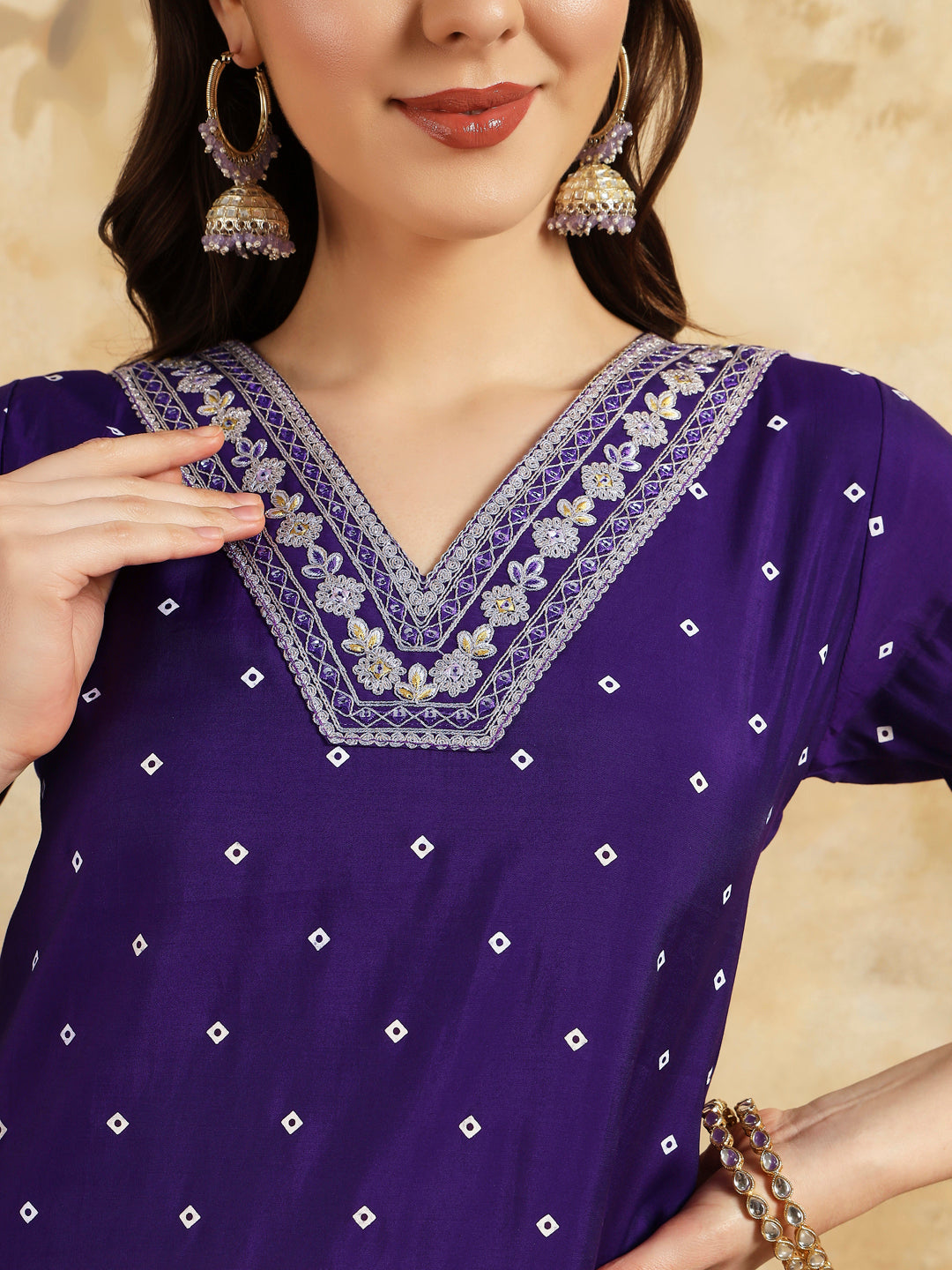 Blue Embroidery Work Viscose Chanderi Lehenga