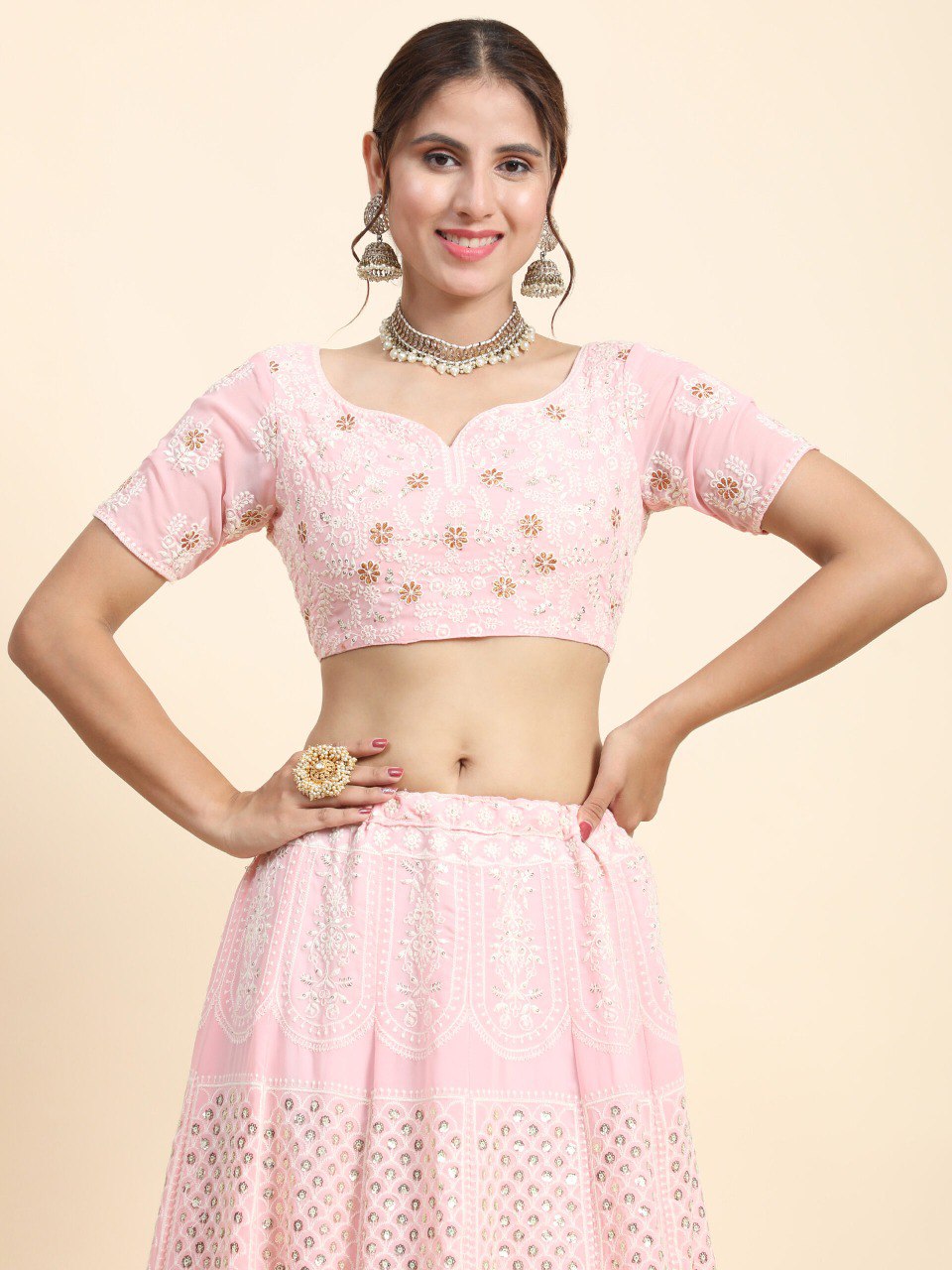 Light Pink Party Lehenga