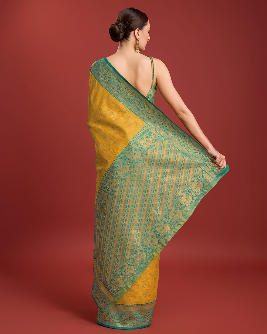 Beige Zari_Woven Tissue