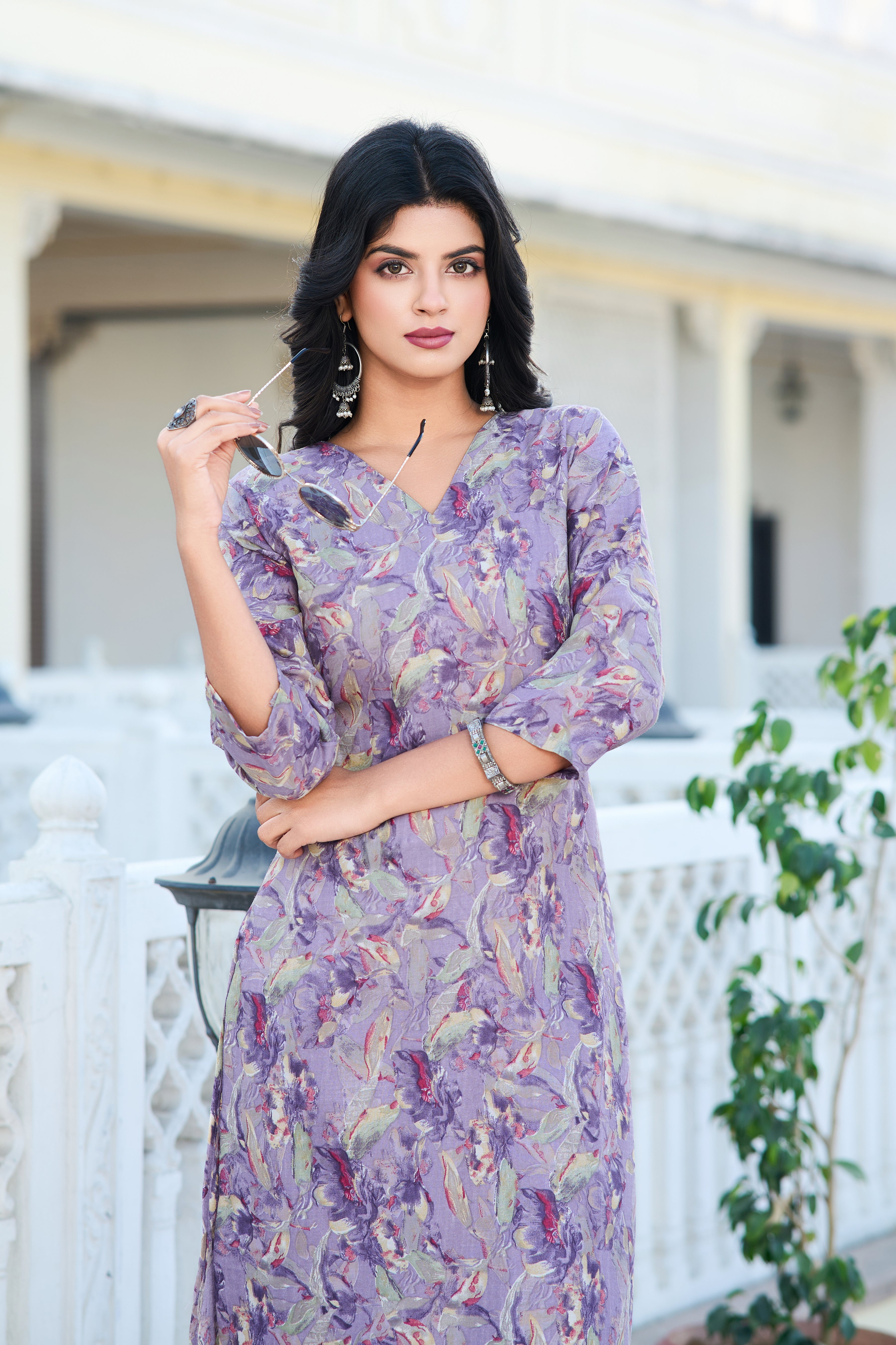 Women's Printed Cotton Fabric Straight Kurta, Pant Set.