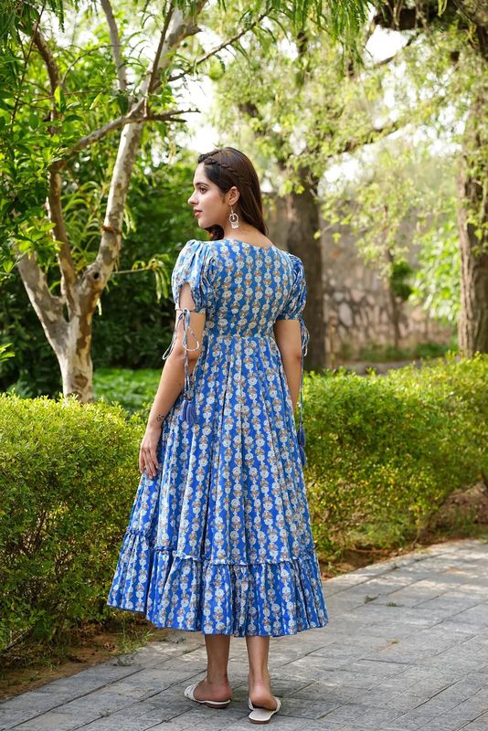 blueHeavy Rayon Kurtas