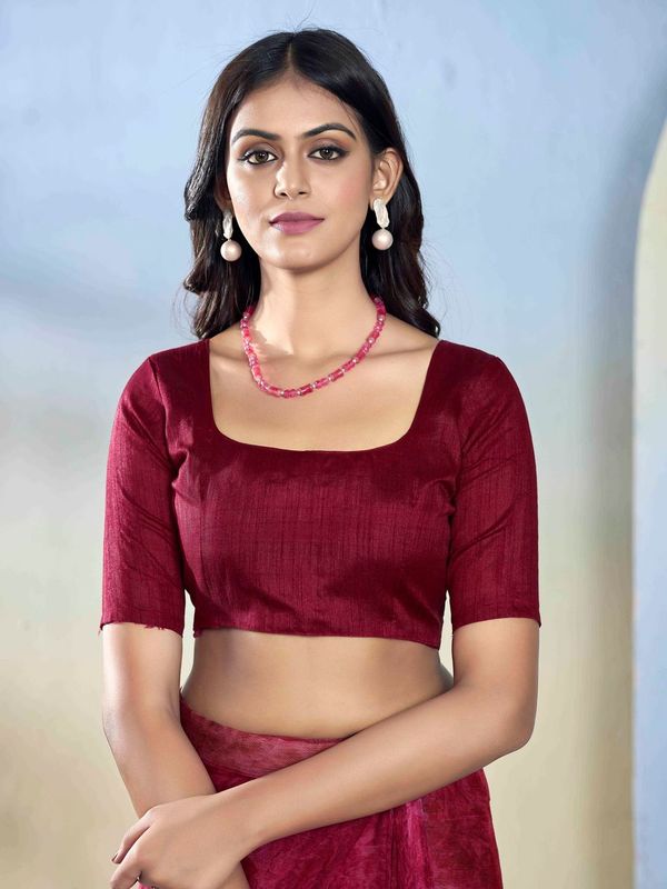 Burgundy Color Beautiful Georgette Fabric Designer Printed Saree