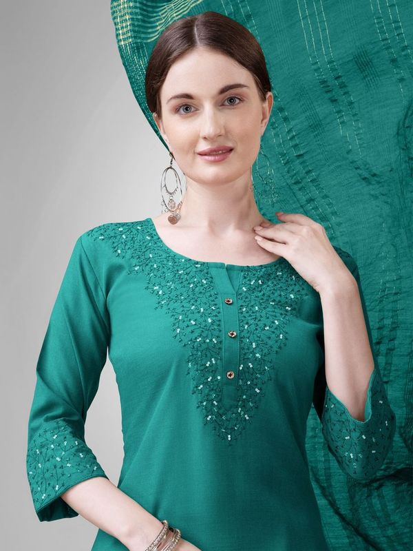 Rama Cotton Blend Ethnc Formal Looks Stitched Salwar Kameez