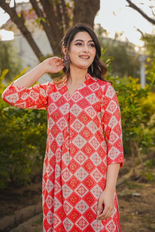 redPure RayonKurtas