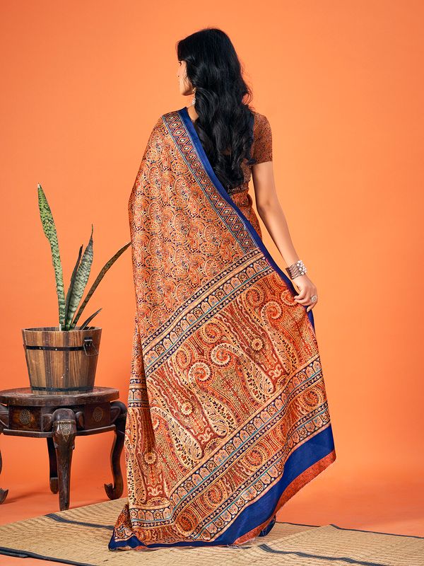Multy Designer Printed Pashmina Saree