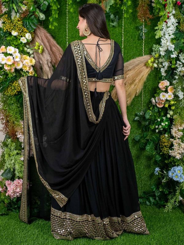 Thread With Sequince Embroidery Work
