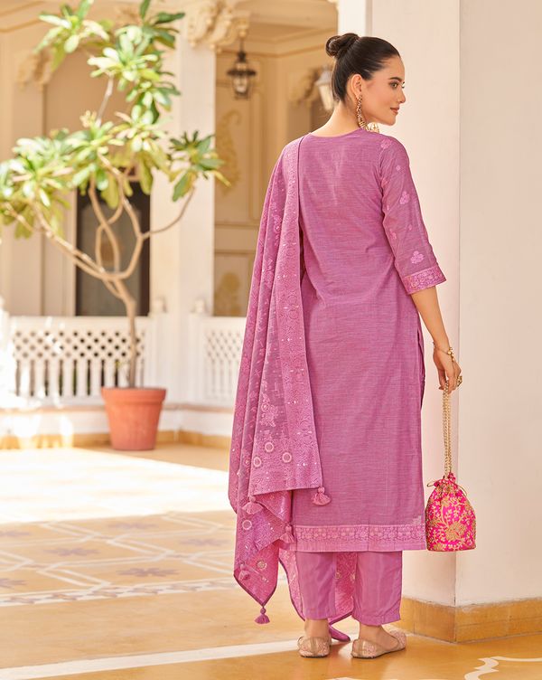 Pink Silk Blend Kurtas