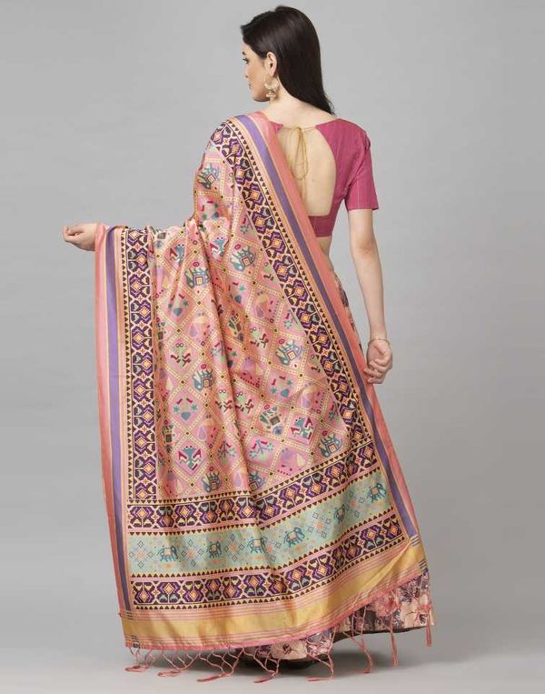 Digital Print Satin Silk Fabric Stitched Lehenga Choli With Jequared Blouse and Assami Silk Thread Work Dupatta For Women and Girls In Festive Party And Traditional Wear