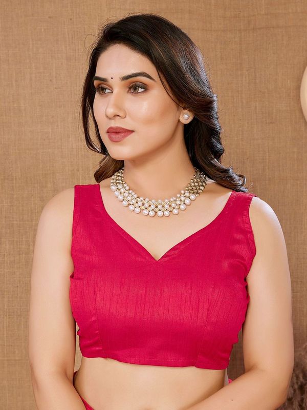 Pink Designer Thread Embroidery Work Soft Net Saree