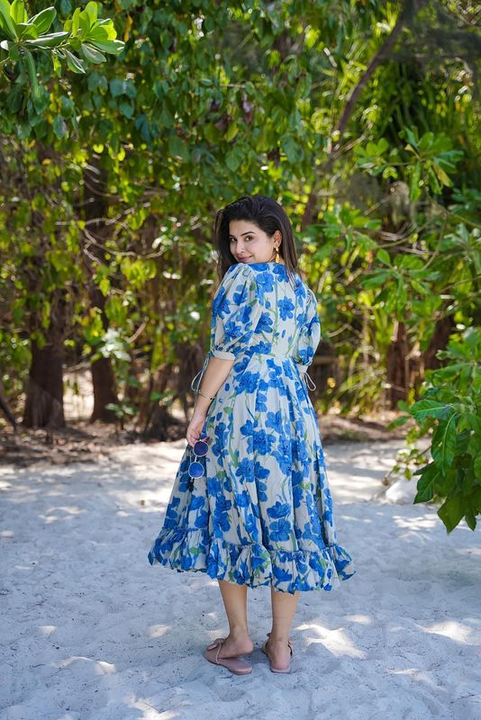 blueHeavy Rayon Kurtas