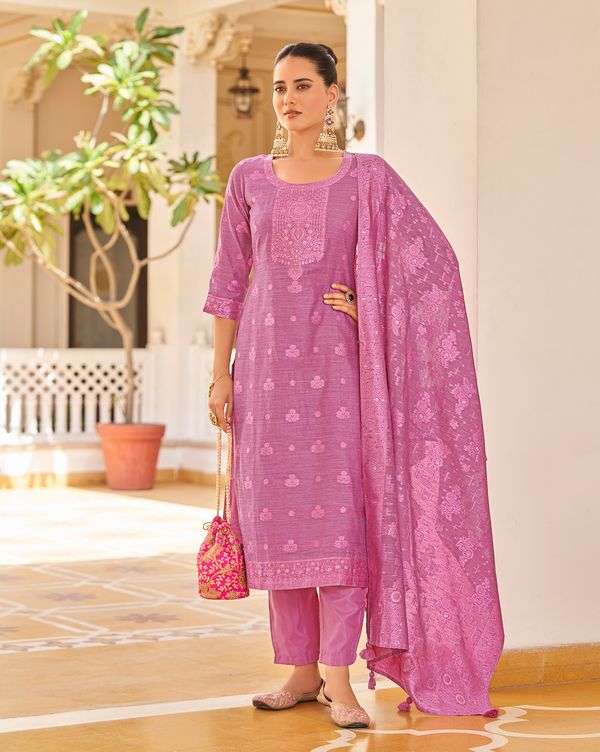 Pink Silk Blend Kurtas