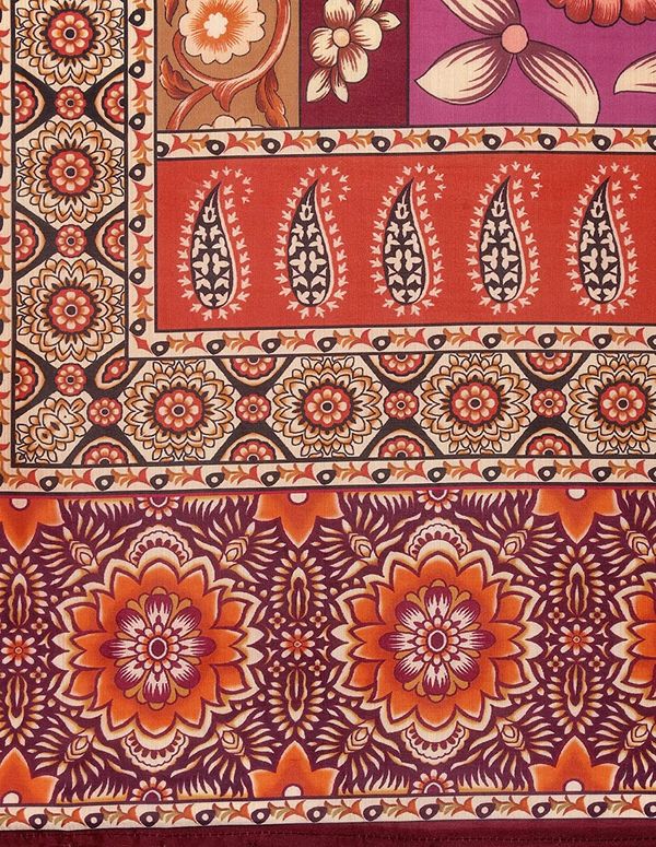 Bandhni Patola Type Digital Print Shiney Satin Croptop Lehenga Choli With Blouse For Women and Girls