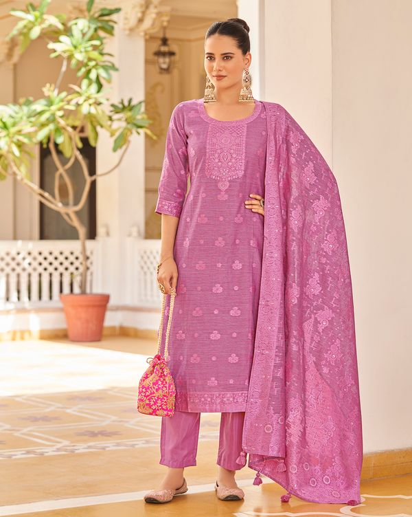 Pink Silk Blend Kurtas