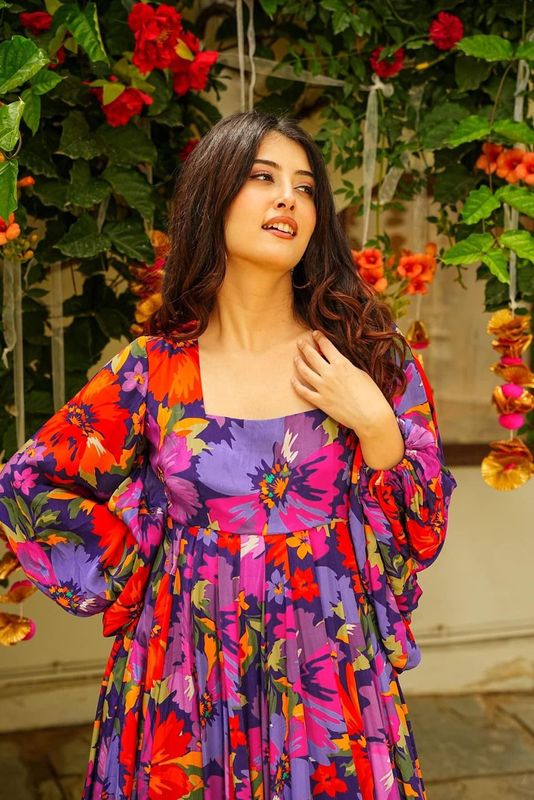 multicolorHeavy GeorgetteKurtas