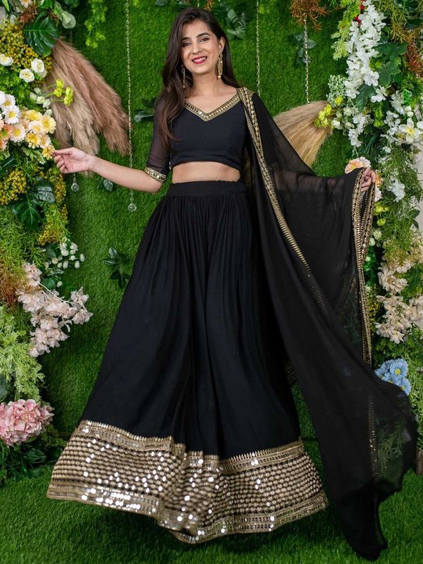 Thread With Sequince Embroidery Work