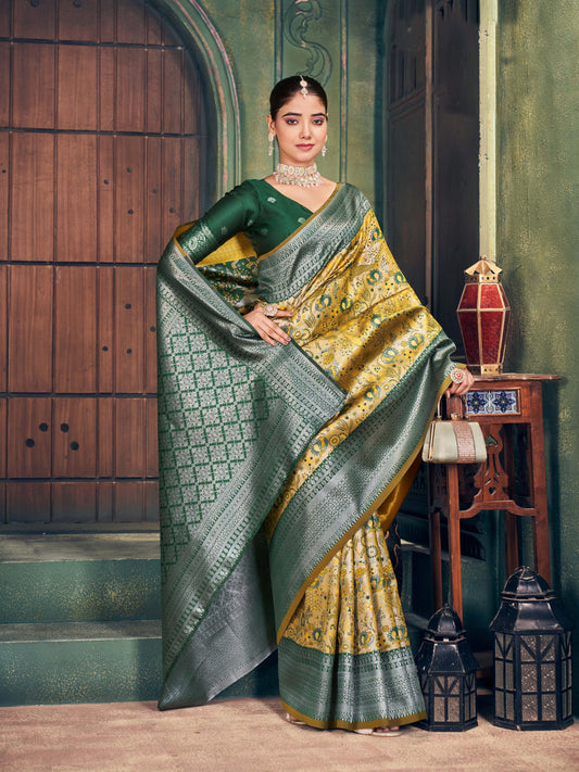 Multi Designer Party Wear Zari Silk Saree