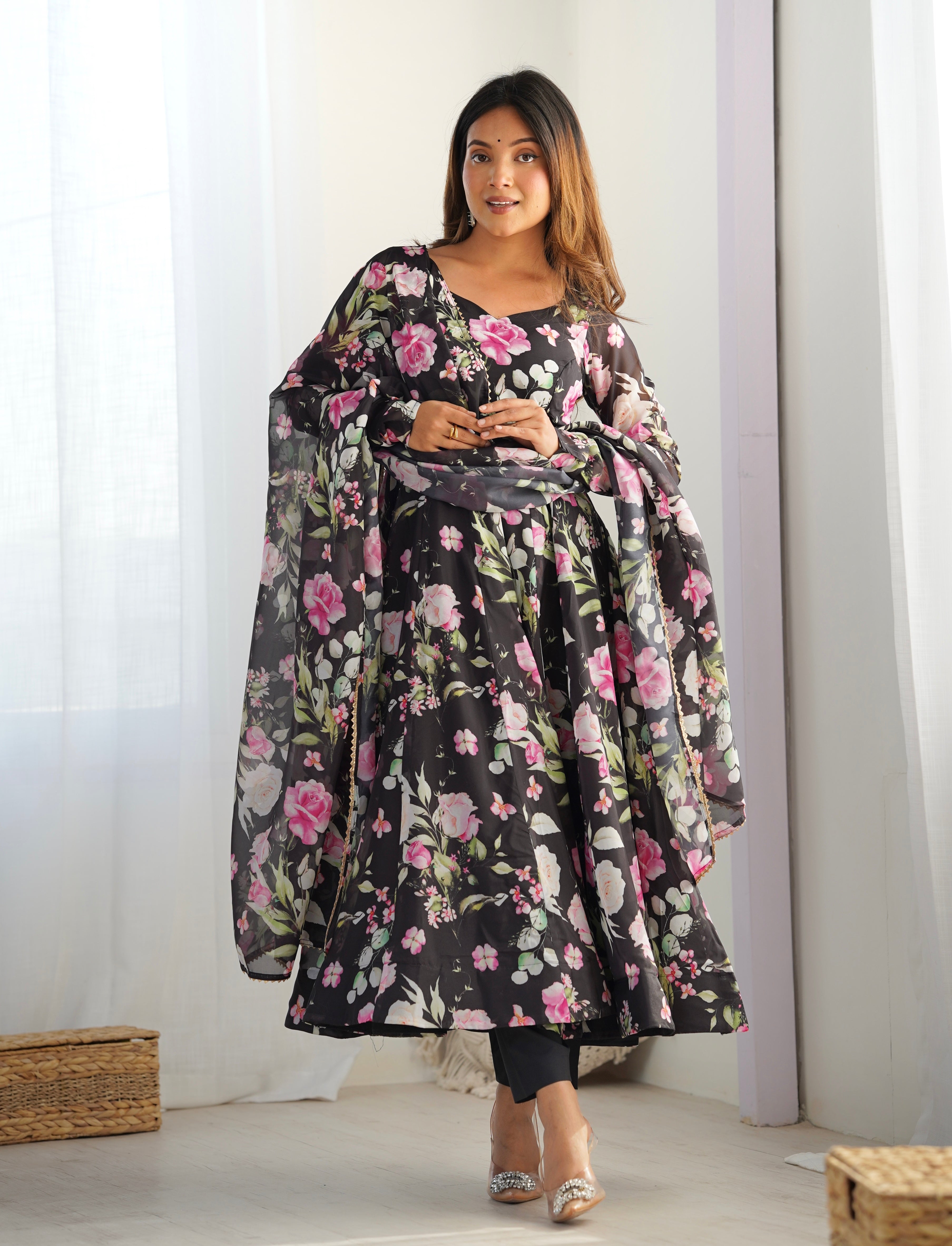 Black Classy Designer  Heavy Anarkali Kurta Sets