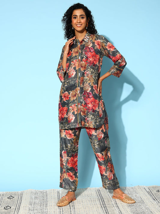 Women Floral Printed Co-Ords Set