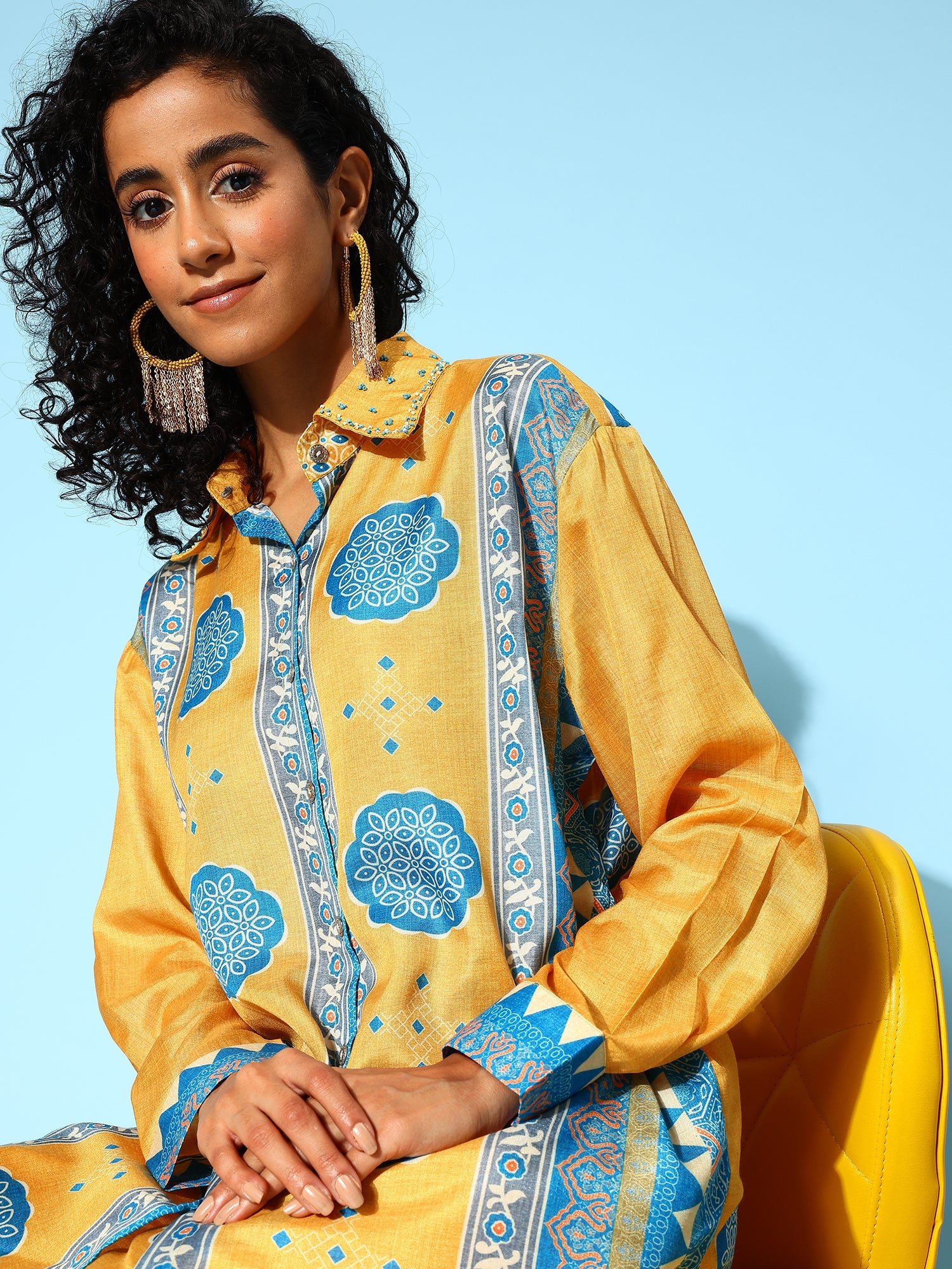 Women Geometric Printed Co-Ords Set