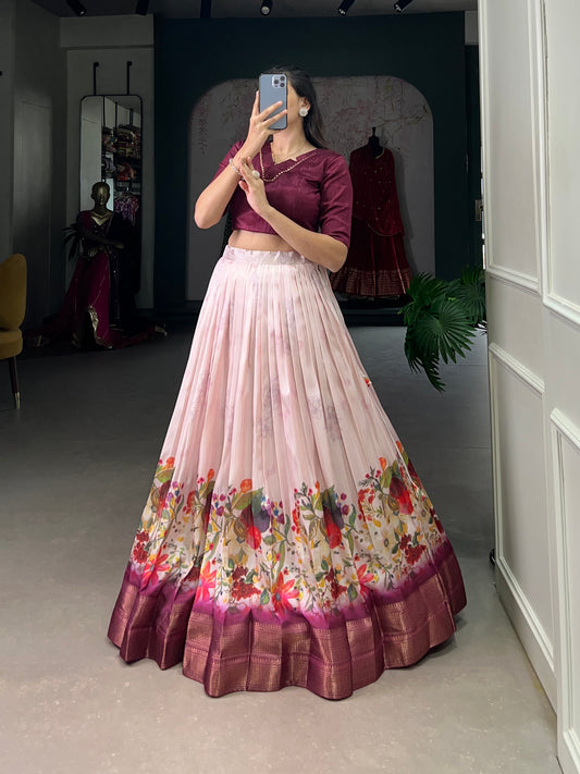 Women's Floral Print Lehenga