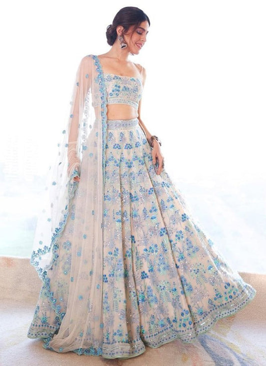 Multicolor Sequin Embroidered Lehenga