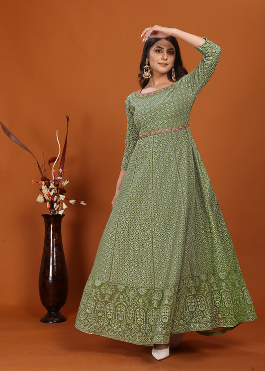 GreenEmbroideredKurta