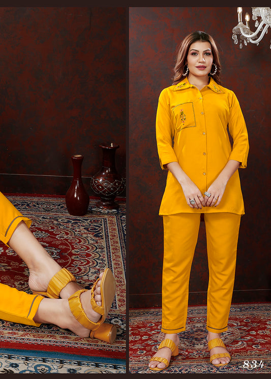 YellowEmbroideredKurta