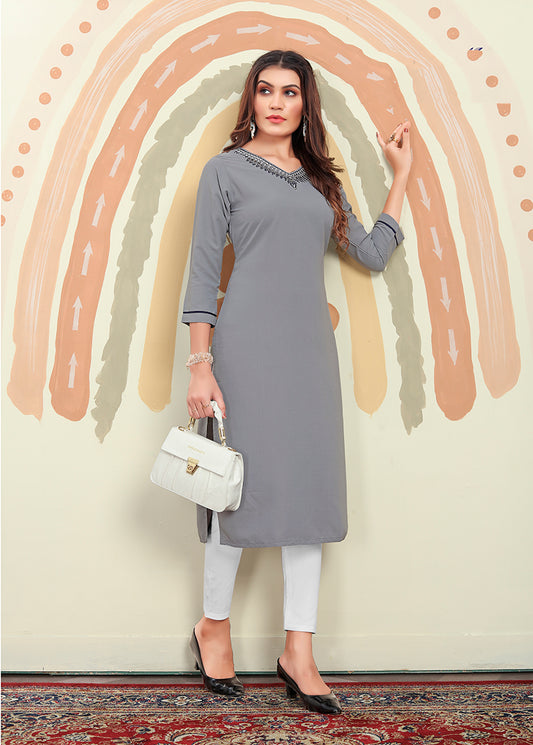 GreyThread WorkKurta