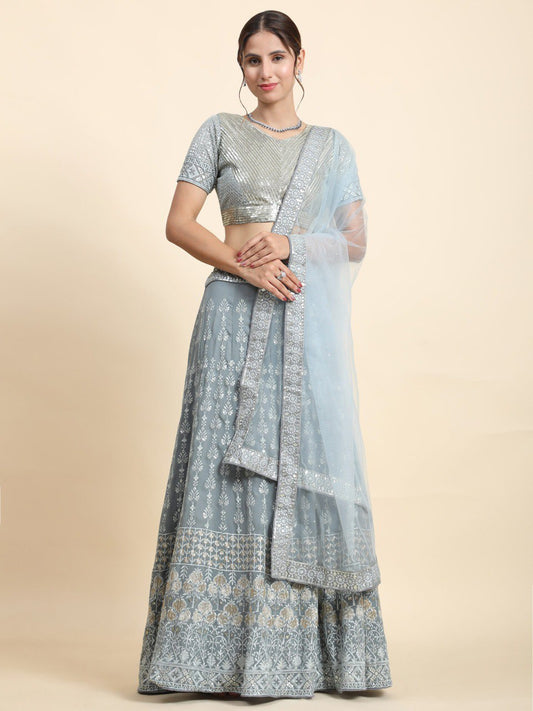 Light Blue Party Lehenga