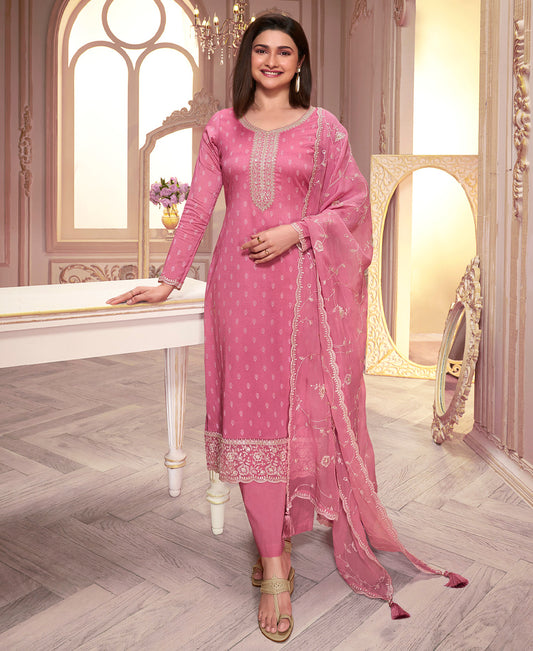 Trendy Pink Straight Suit For Women