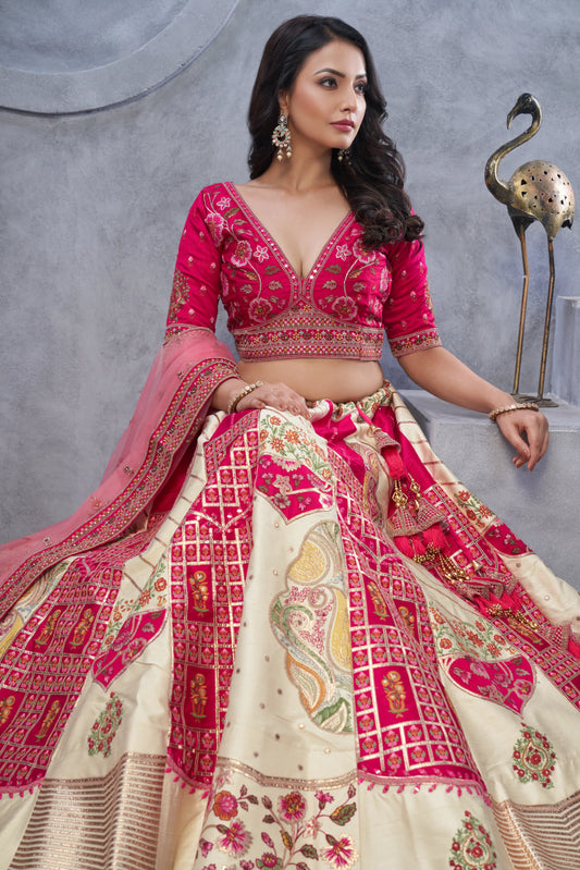 The Red and White Bridal Lehenga