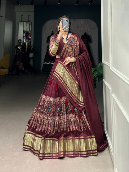 Lehenga Gaji Silk