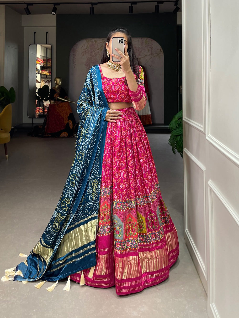 Lehenga Gaji Silk