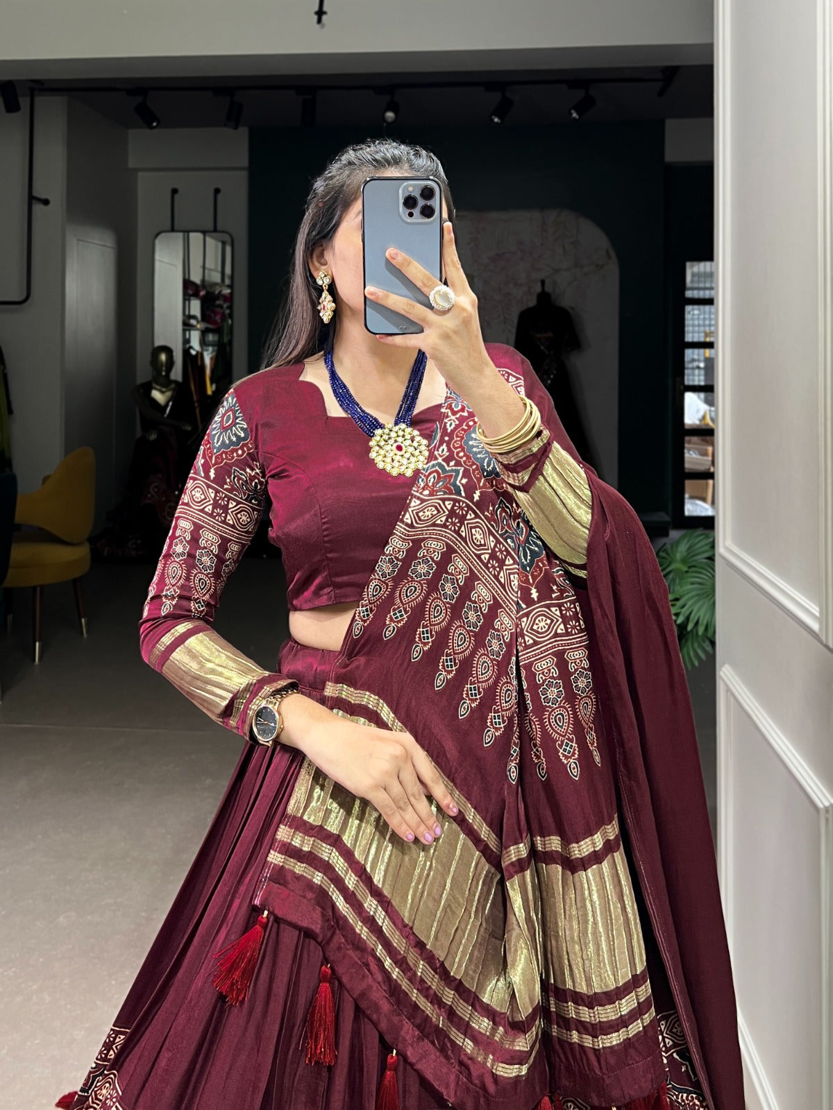 Lehenga Gaji Silk