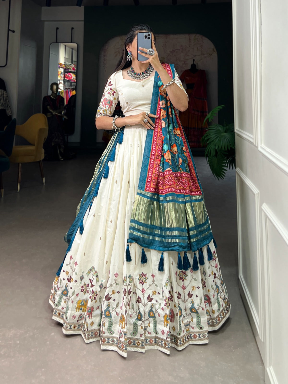 Lehenga Khadi cotton