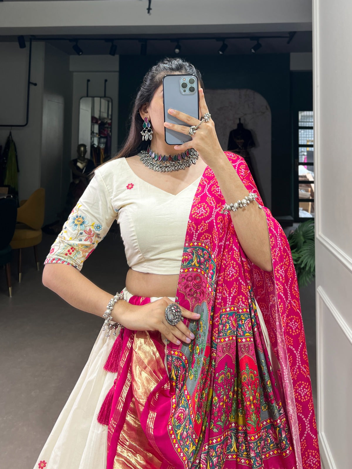 Lehenga Khadi cotton