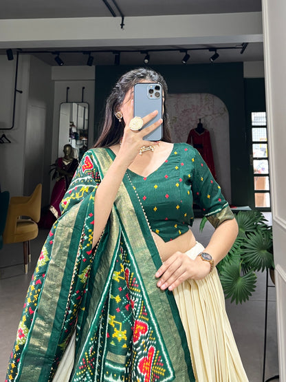 Lehenga Patola Print